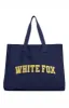Stepping Out Tote Bag Navy sold by White Fox Boutique