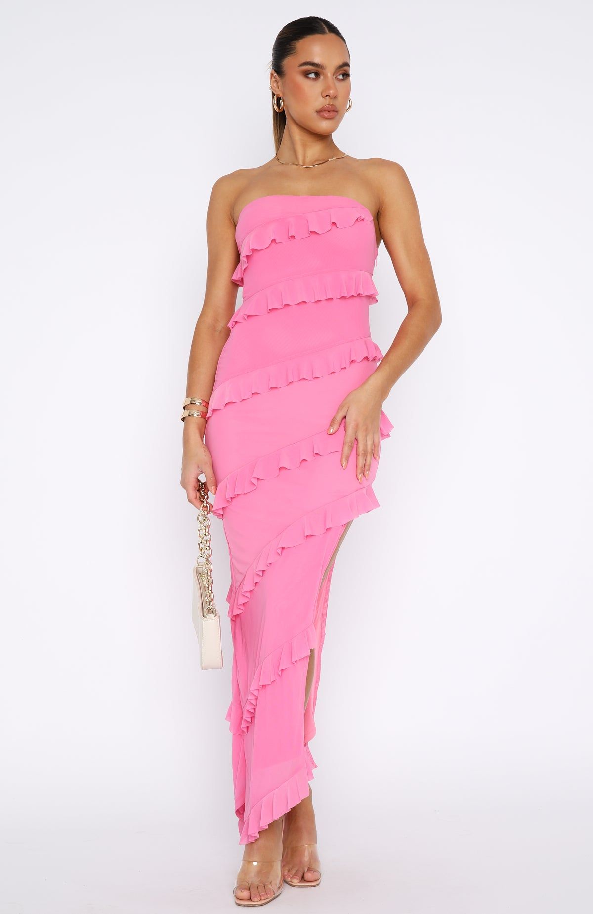 Sweet Desire Maxi Dress Pink sold by White Fox Boutique product image thumbnail 2