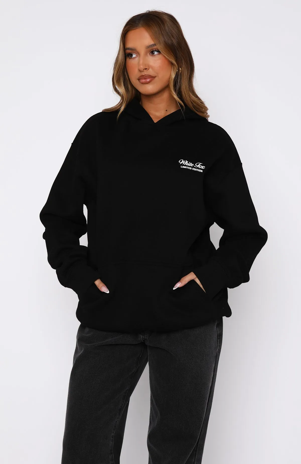Never Be Alone Oversized Hoodie Black sold by White Fox Boutique product image thumbnail 3