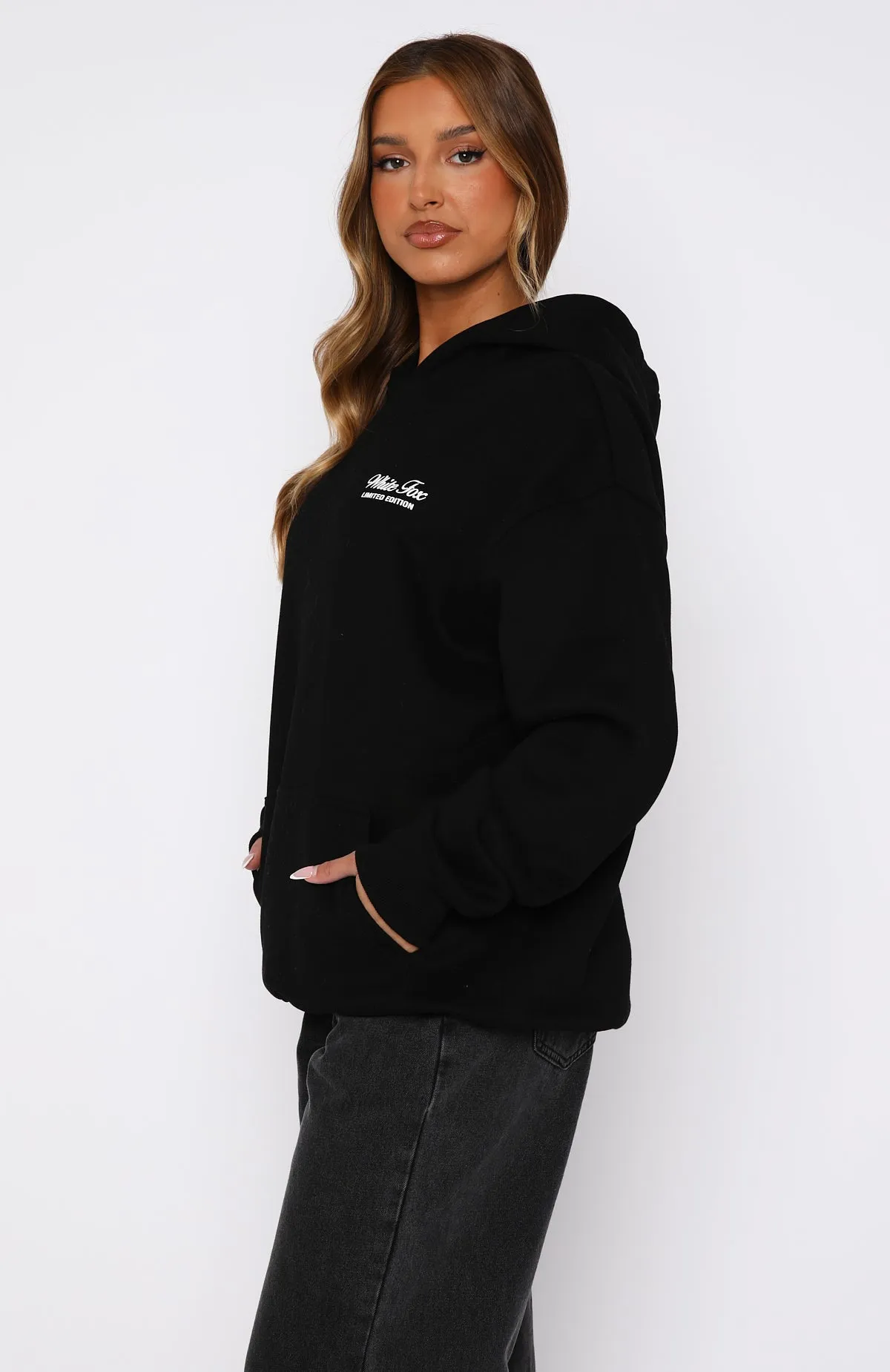 Never Be Alone Oversized Hoodie Black sold by White Fox Boutique product image thumbnail 2