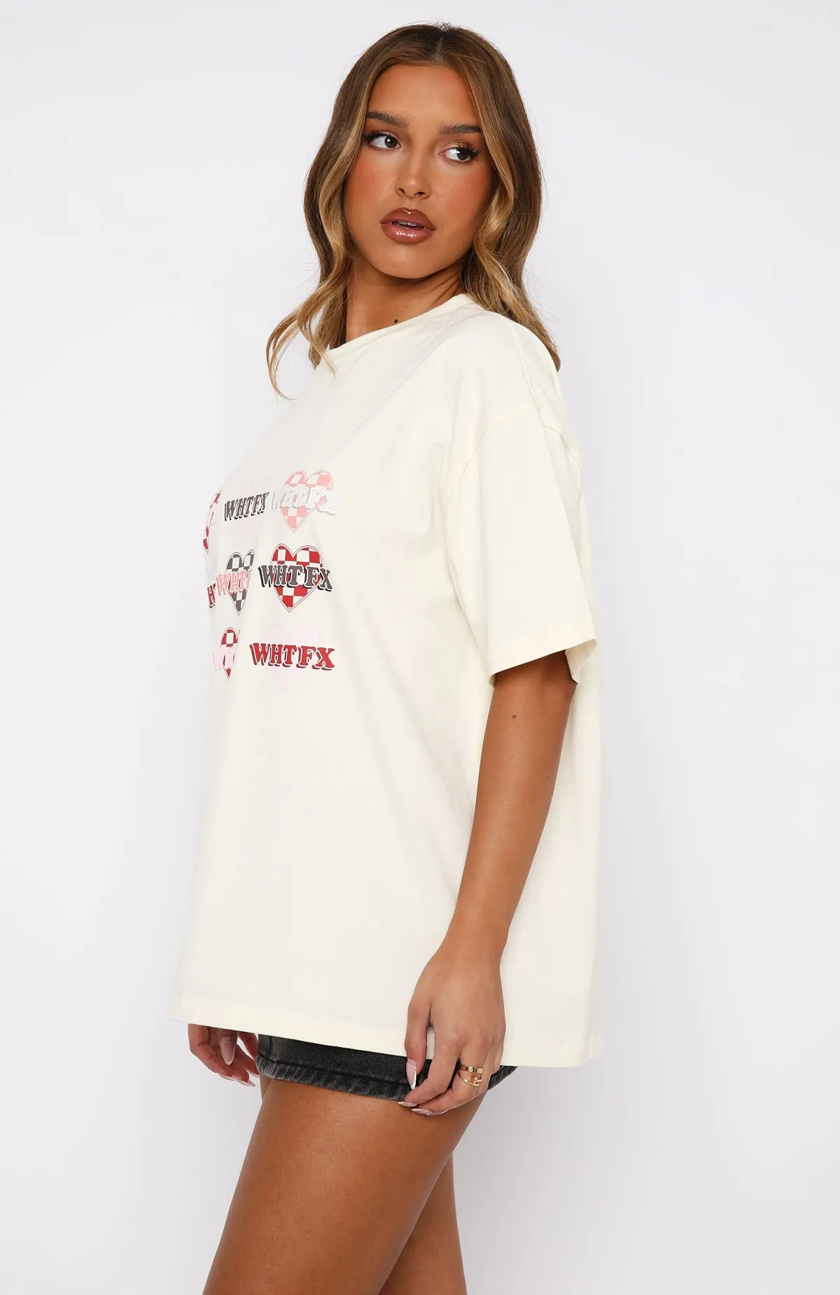She's Too Nice Oversized Tee Off White sold by White Fox Boutique product image thumbnail 3