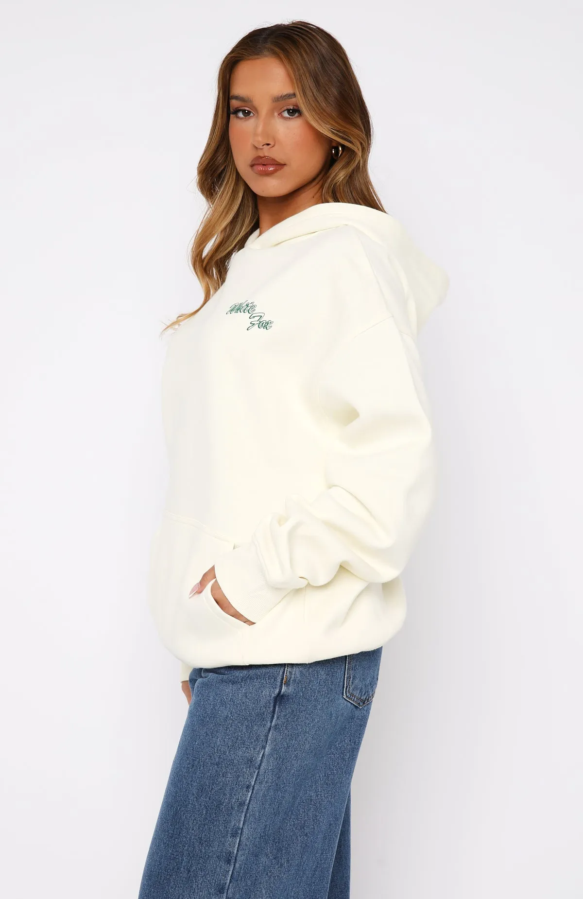 Self Love Always Oversized Hoodie Cream sold by White Fox Boutique product image thumbnail 3