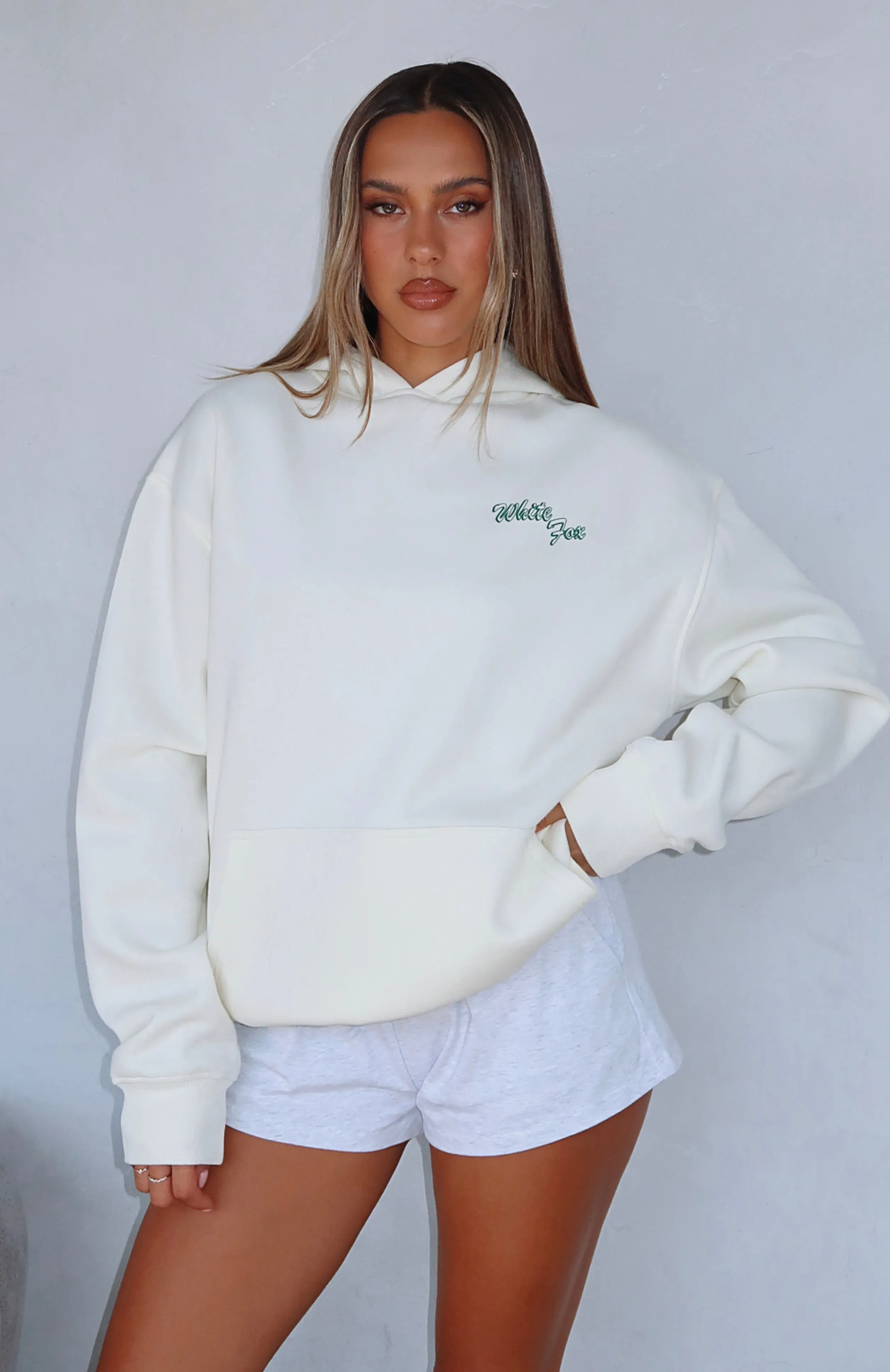 Self Love Always Oversized Hoodie Cream sold by White Fox Boutique product image thumbnail 5