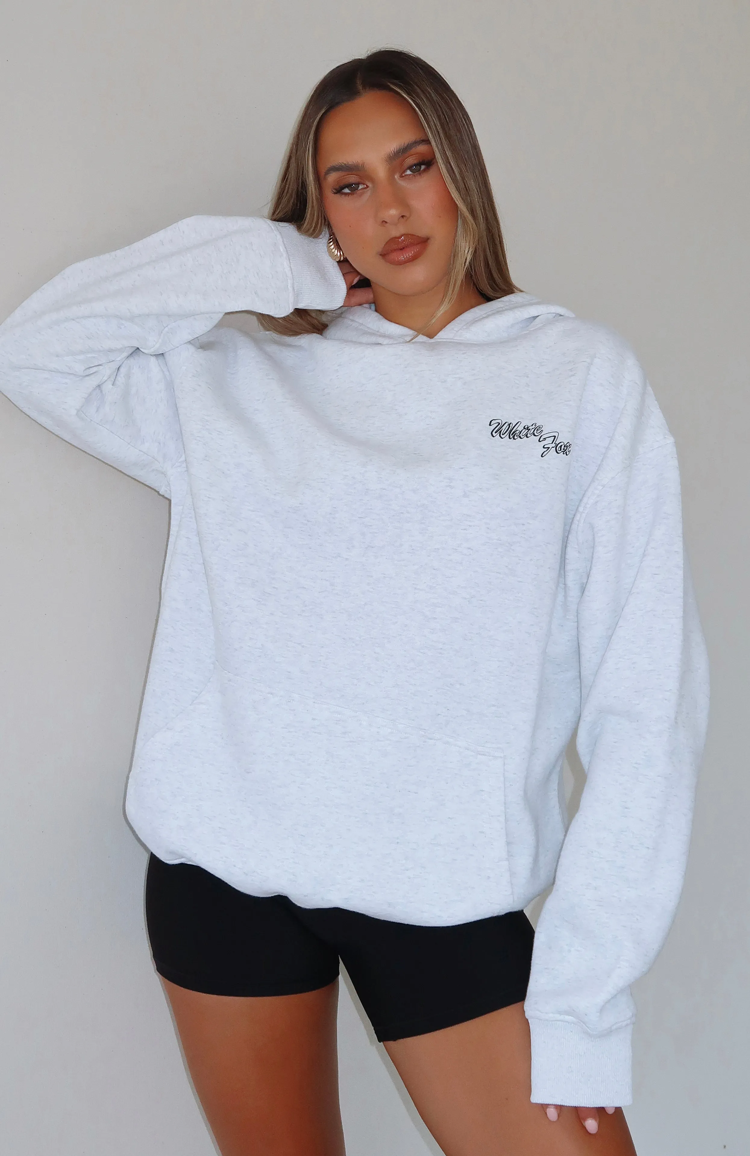 Self Love Always Oversized Hoodie Grey Marle sold by White Fox Boutique product image thumbnail 5