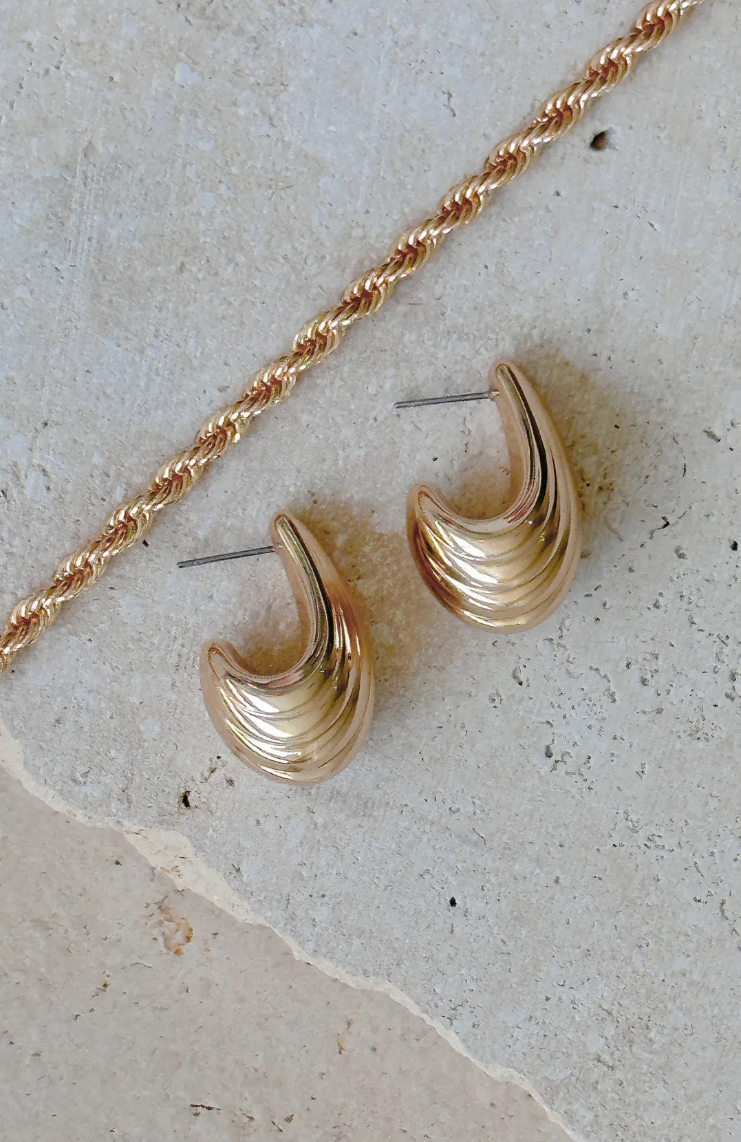 Misha Earrings Gold sold by White Fox Boutique product image thumbnail 4