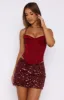 Show Time Bustier Wine sold by White Fox Boutique
