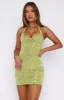 Little Star Embellished Mini Dress Chartreuse sold by White Fox Boutique