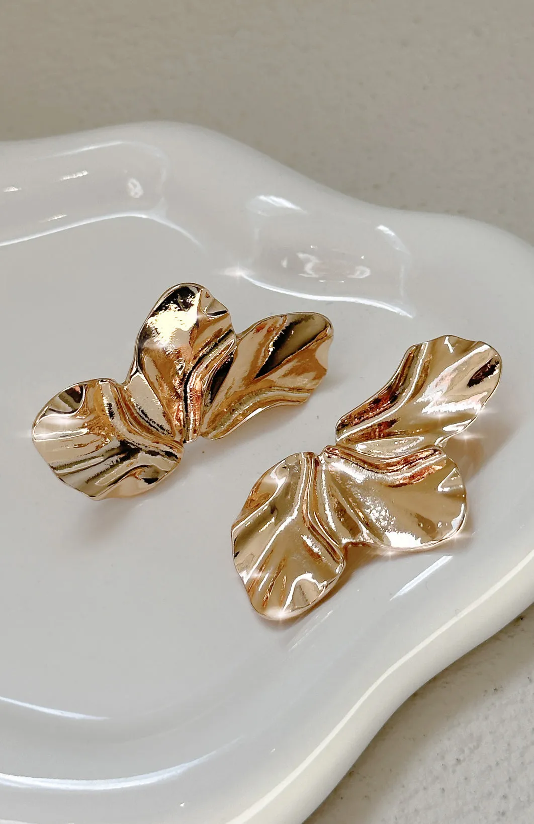 Elisha Earrings Gold sold by White Fox Boutique product image thumbnail 2