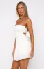Seeking You Strapless Mini Dress White sold by White Fox Boutique
