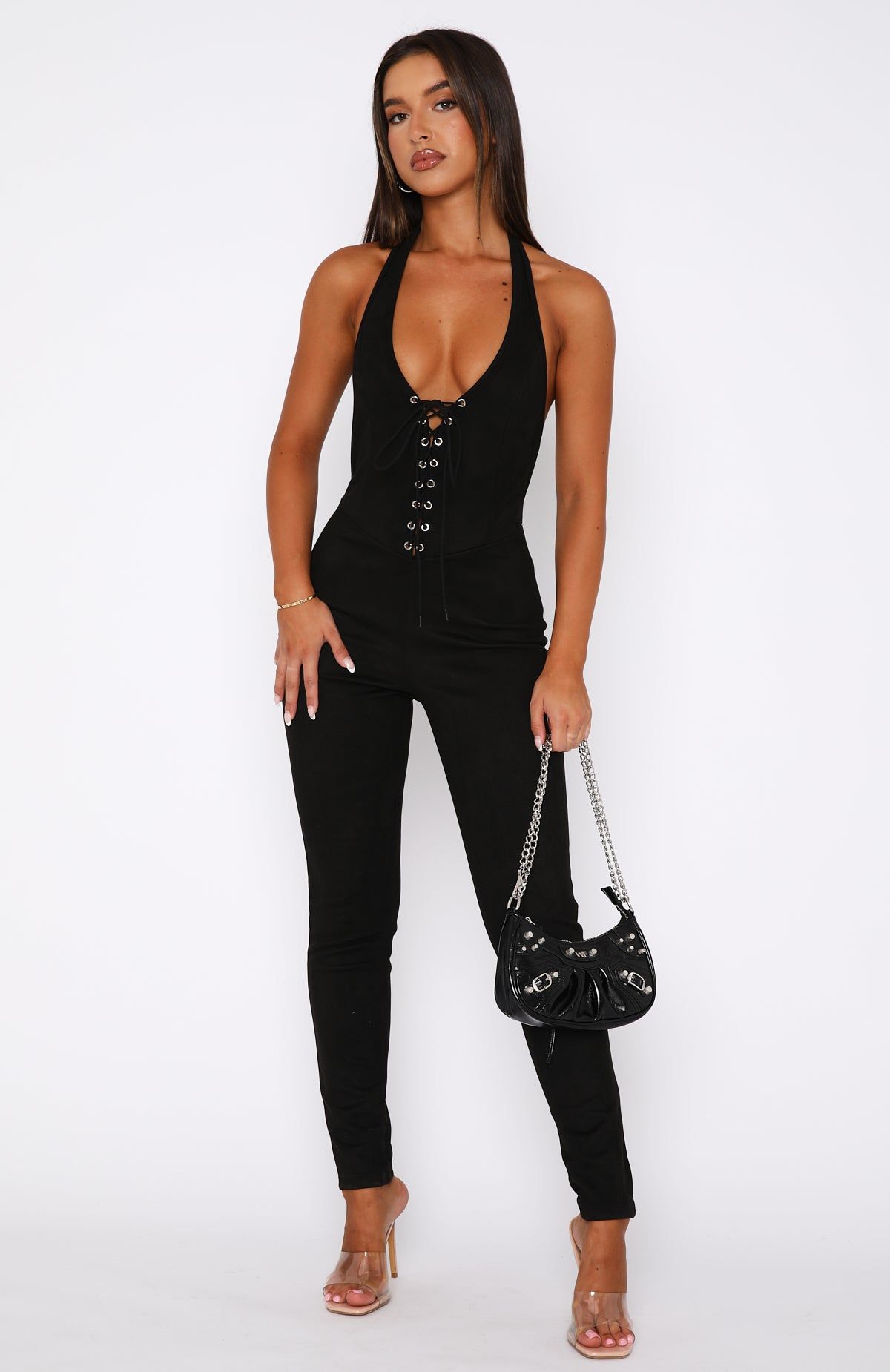 Always Be My Baby Jumpsuit Black sold by White Fox Boutique product image thumbnail 2