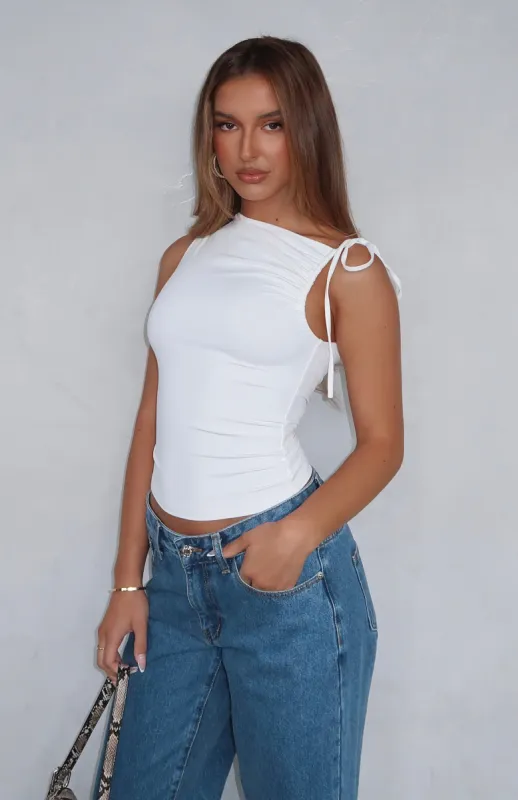 Ever Mine Top White sold by White Fox Boutique