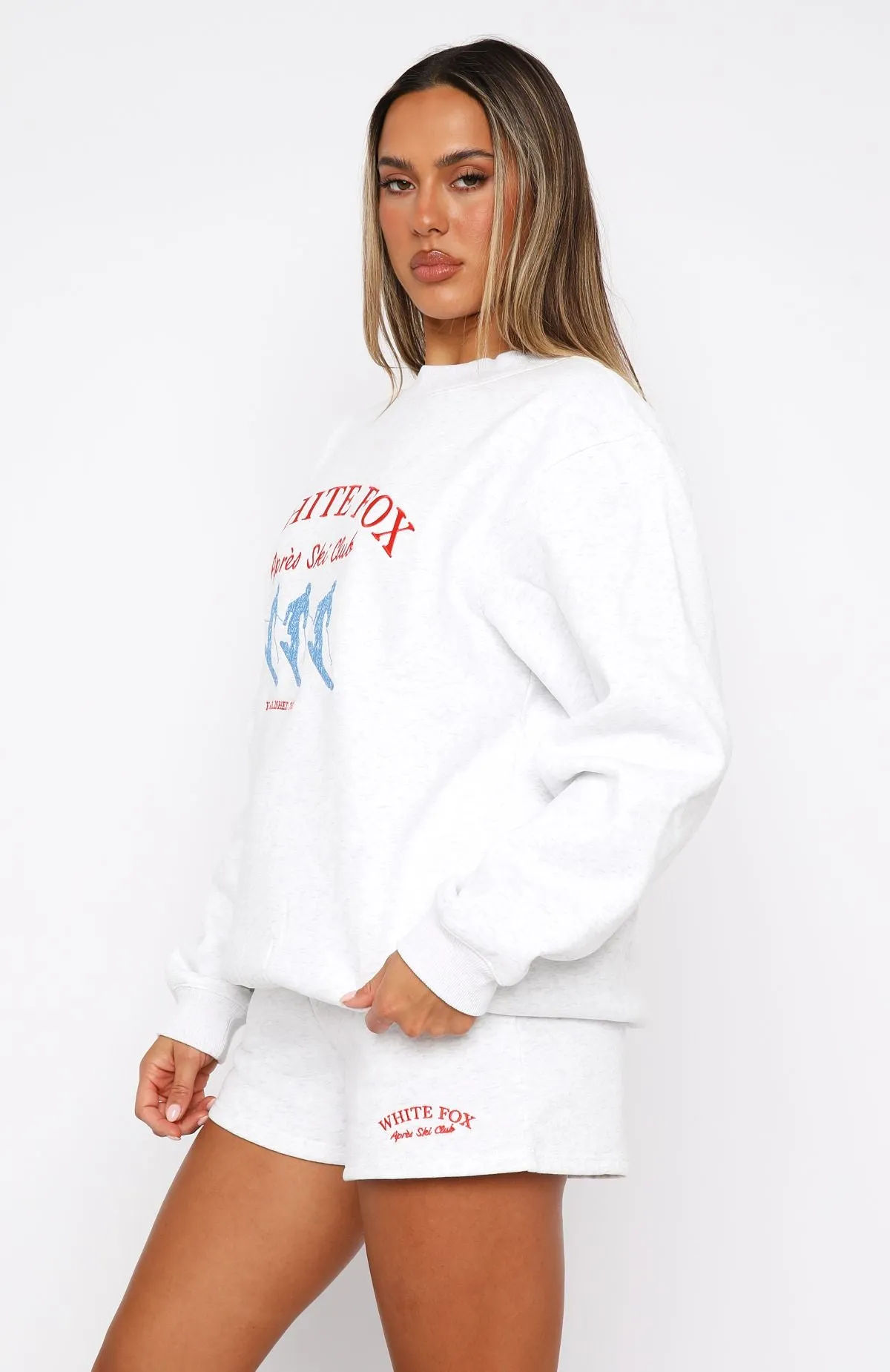 Après Ski Club Oversized Sweater Grey Marle sold by White Fox Boutique product image thumbnail 3