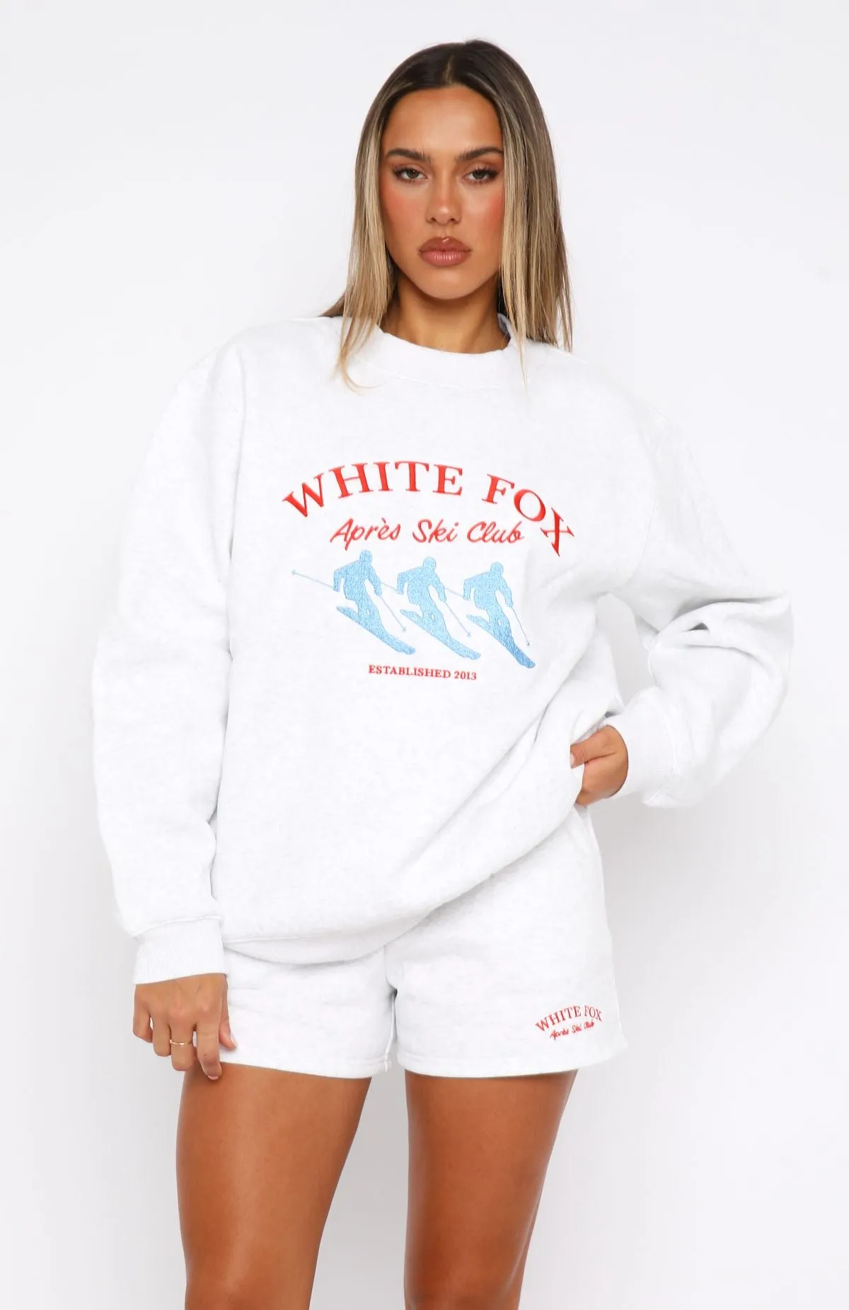 Après Ski Club Oversized Sweater Grey Marle sold by White Fox Boutique product image thumbnail 2