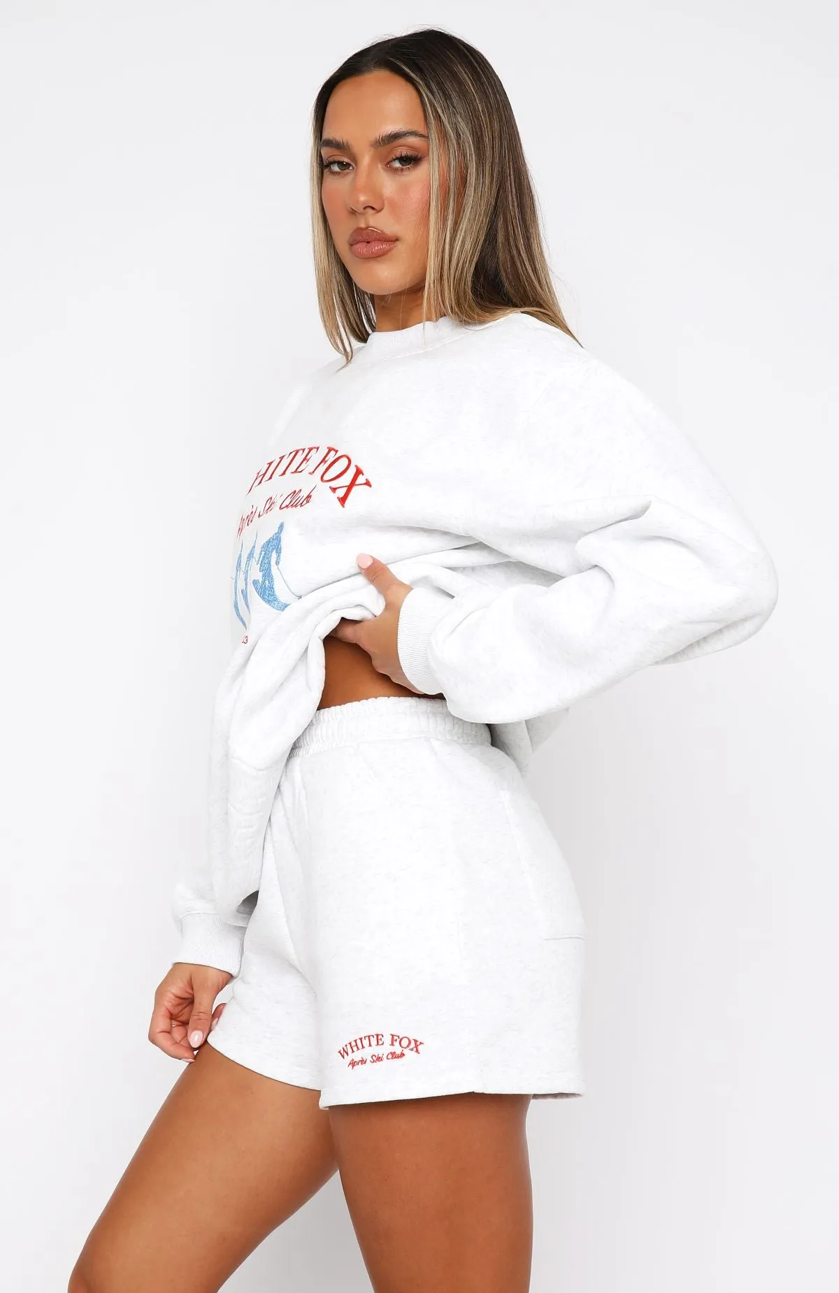 Après Ski Club Lounge Shorts Grey Marle sold by White Fox Boutique product image thumbnail 3