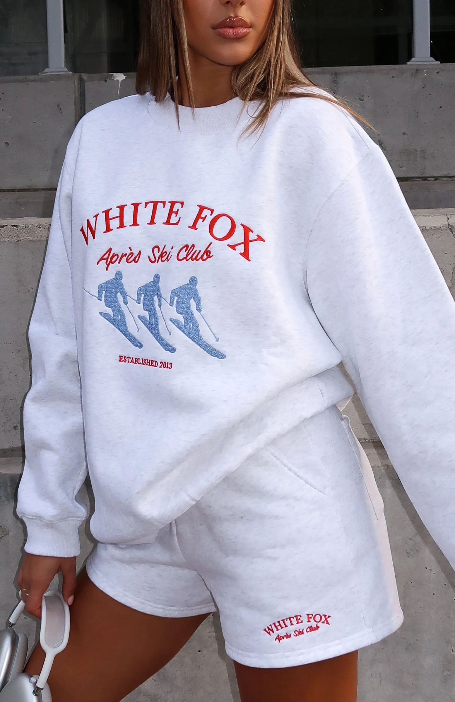 Après Ski Club Lounge Shorts Grey Marle sold by White Fox Boutique