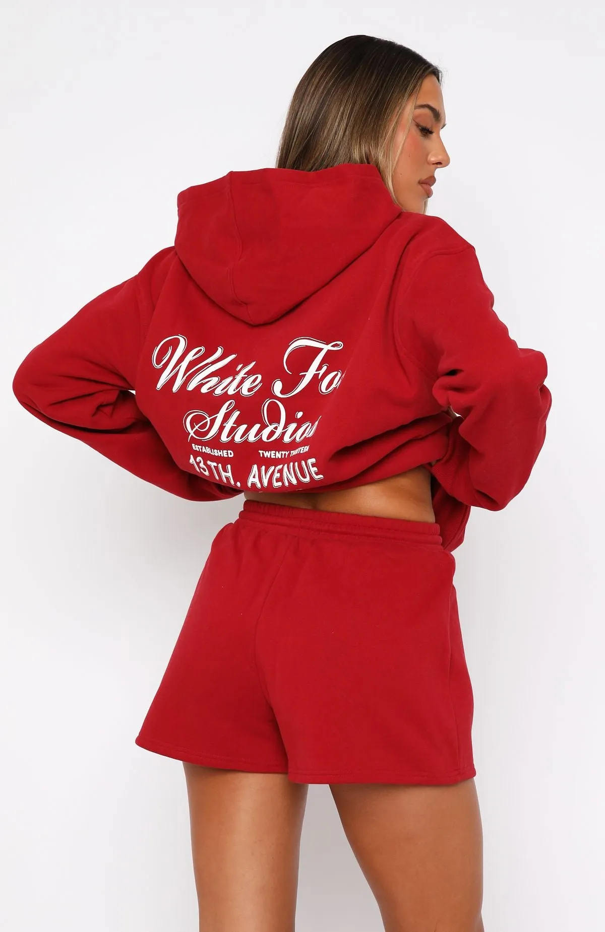 13th Avenue Oversized Hoodie Red sold by White Fox Boutique product image thumbnail 4