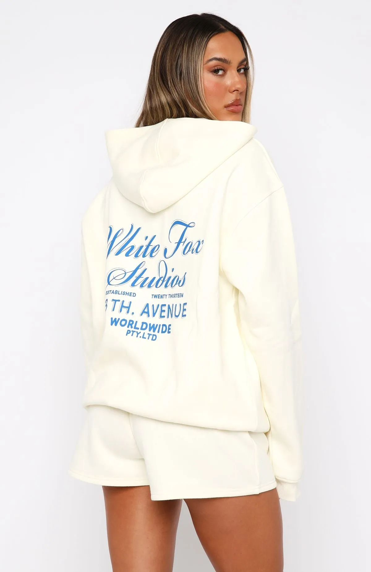 13th Avenue Oversized Hoodie Off White sold by White Fox Boutique product image thumbnail 4