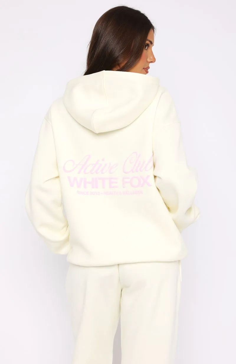 Active Club Oversized Hoodie Off White sold by White Fox Boutique product image thumbnail 4