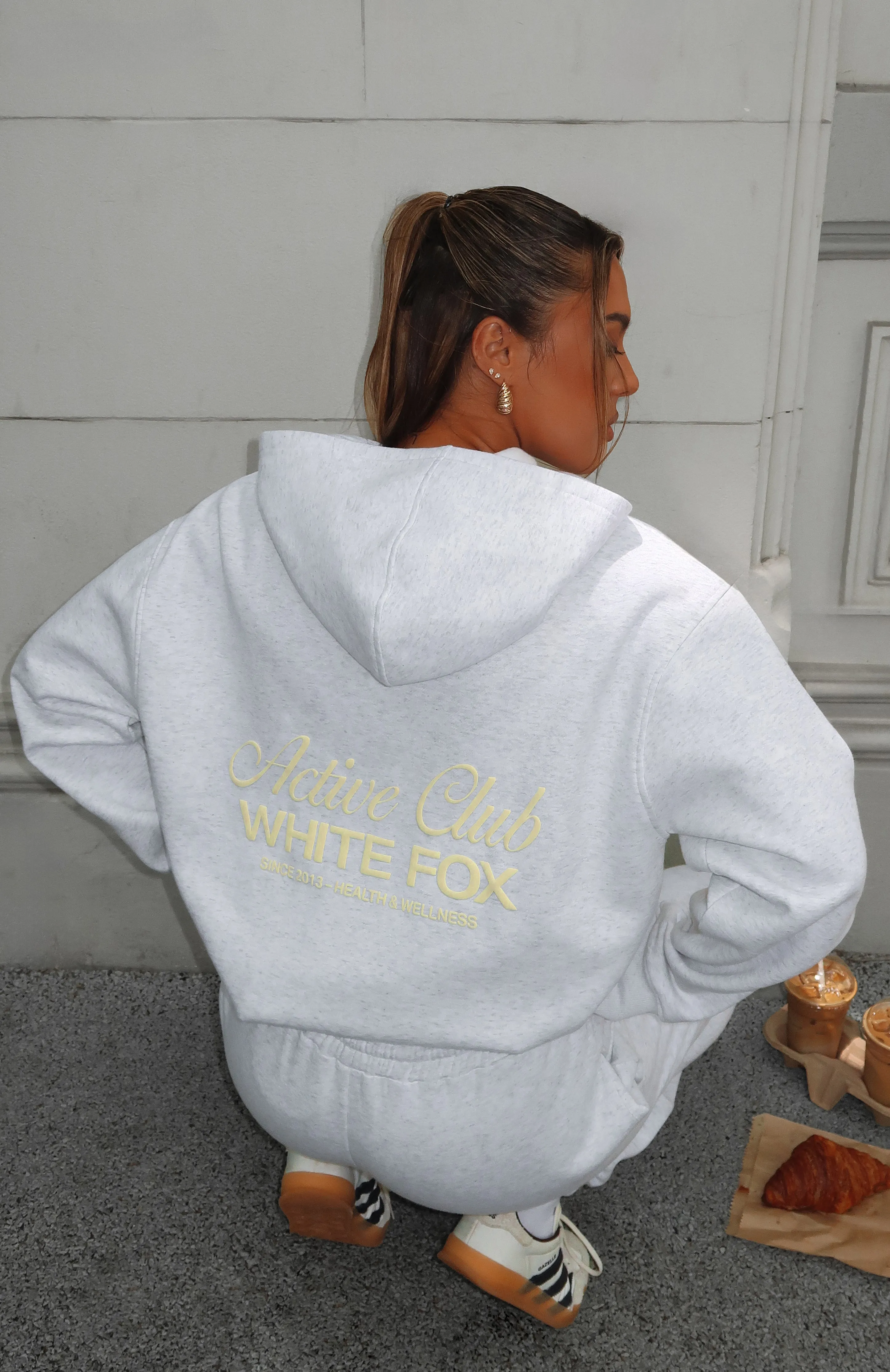 Active Club Oversized Hoodie Grey Marle sold by White Fox Boutique