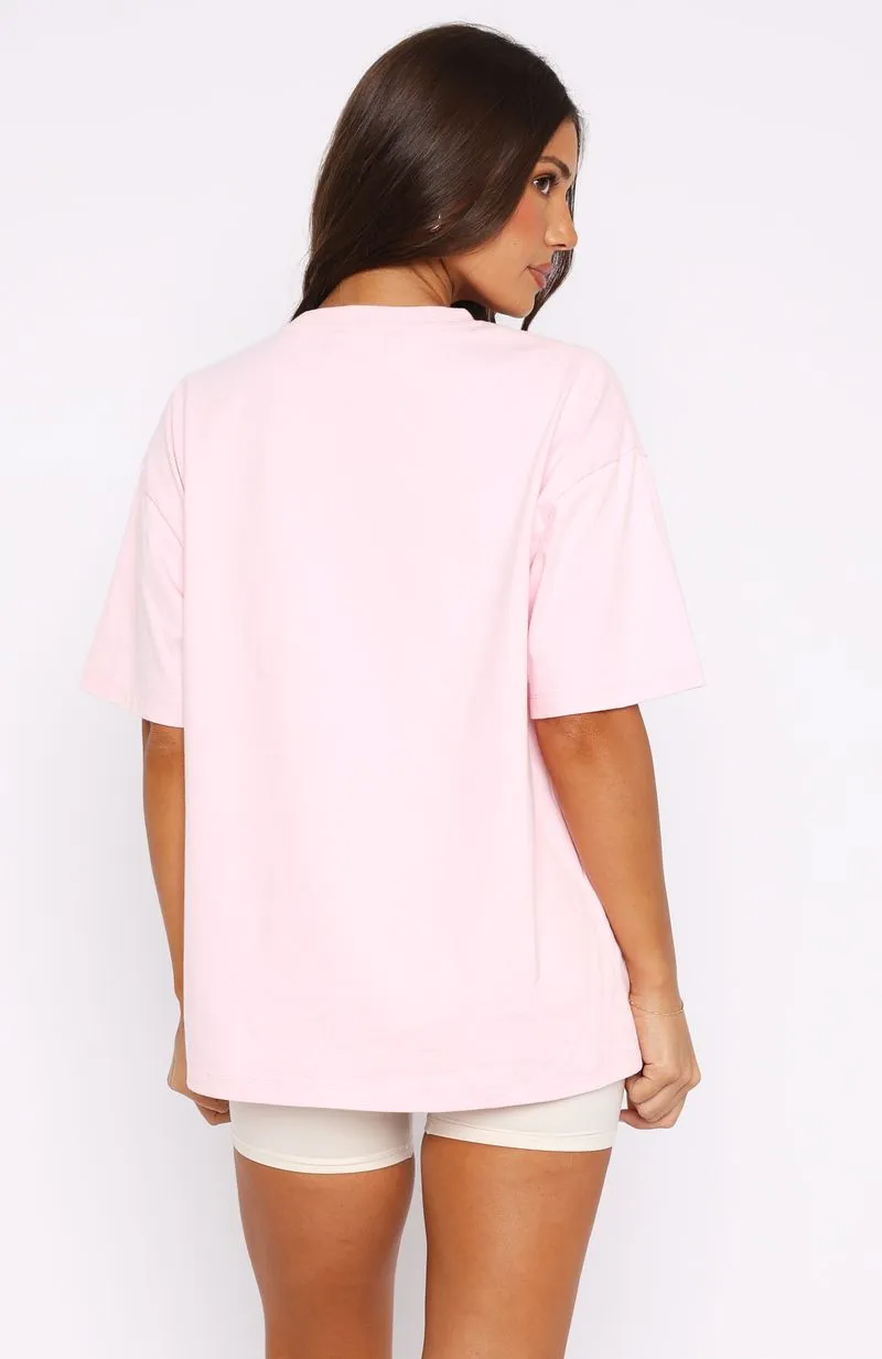 Athletics Era Oversized Tee Pink sold by White Fox Boutique product image thumbnail 4