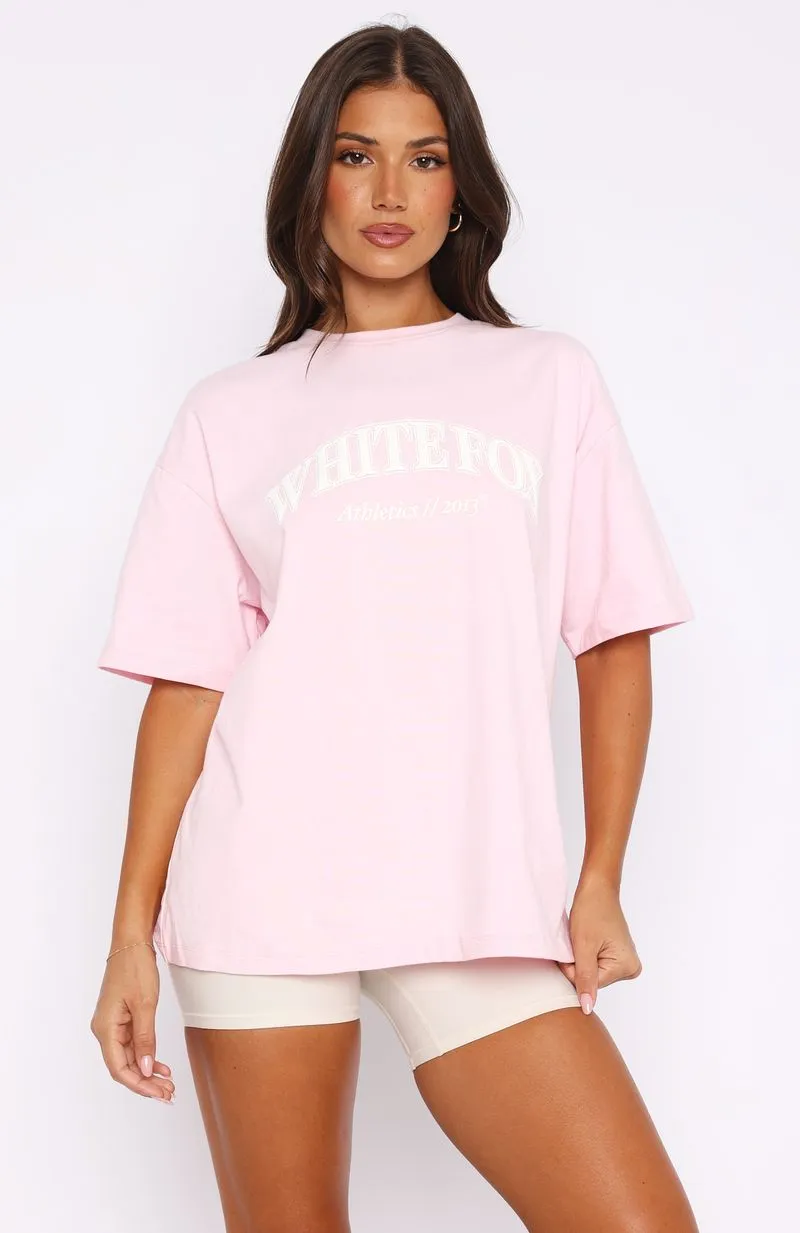 Athletics Era Oversized Tee Pink sold by White Fox Boutique product image thumbnail 2