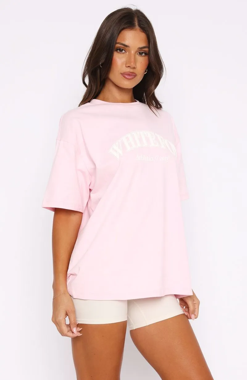 Athletics Era Oversized Tee Pink sold by White Fox Boutique product image thumbnail 3
