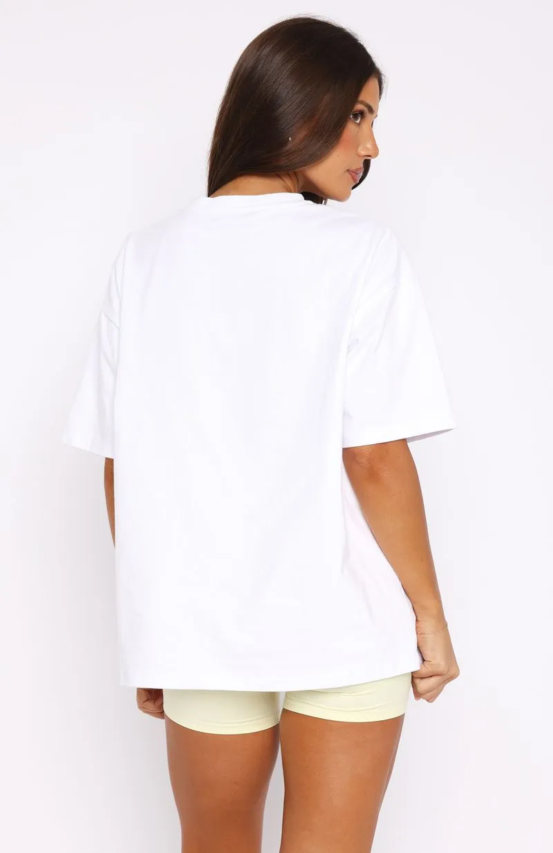 Athletics Era Oversized Tee White/Yellow sold by White Fox Boutique product image thumbnail 4