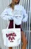 Balanced Tote Bag White/Maroon sold by White Fox Boutique