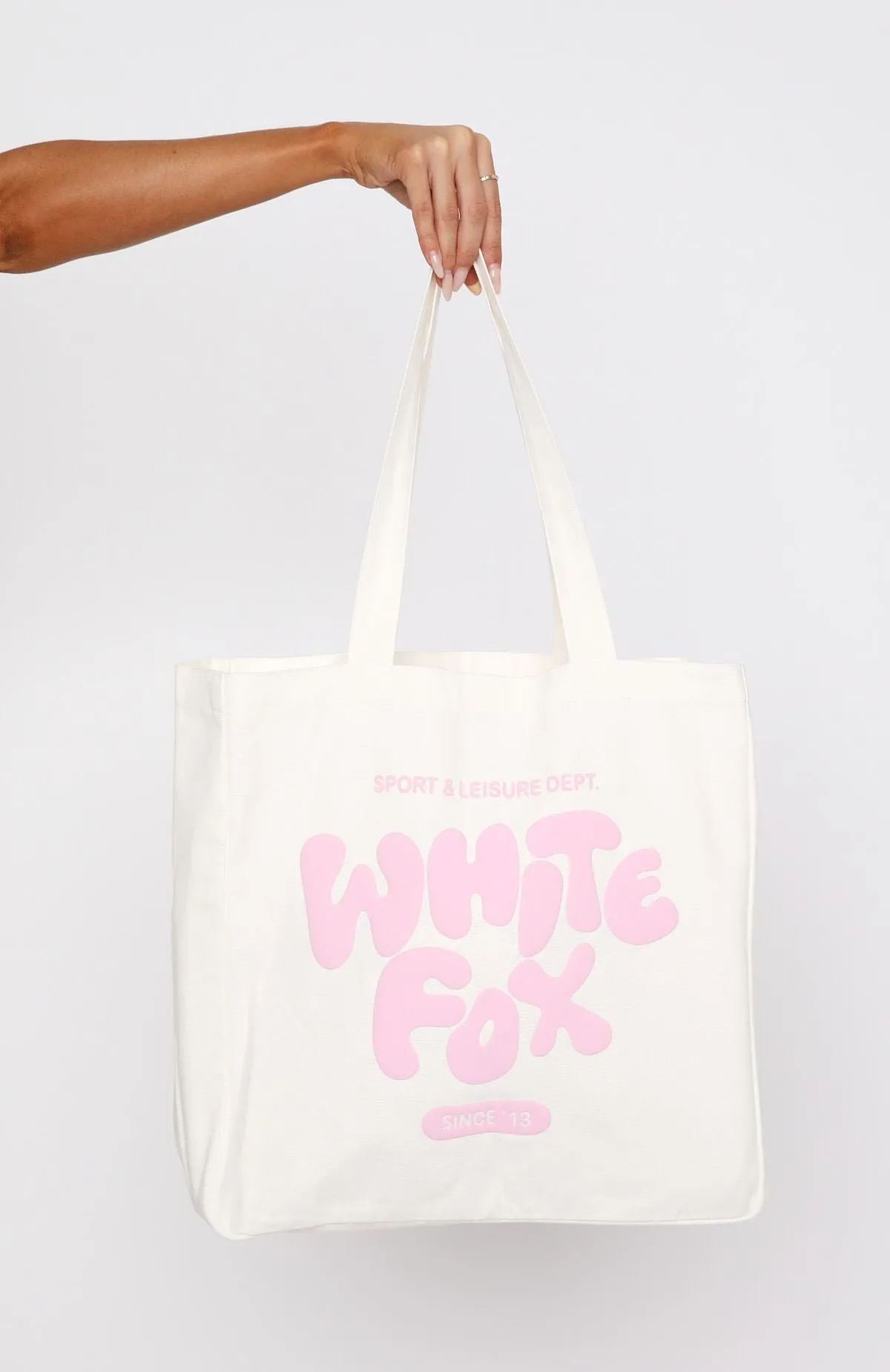 Balanced Tote Bag White/Pink sold by White Fox Boutique product image thumbnail 2