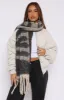 Warm Hug Scarf Black/White sold by White Fox Boutique