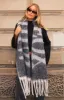 Warm Hug Scarf Black/White sold by White Fox Boutique