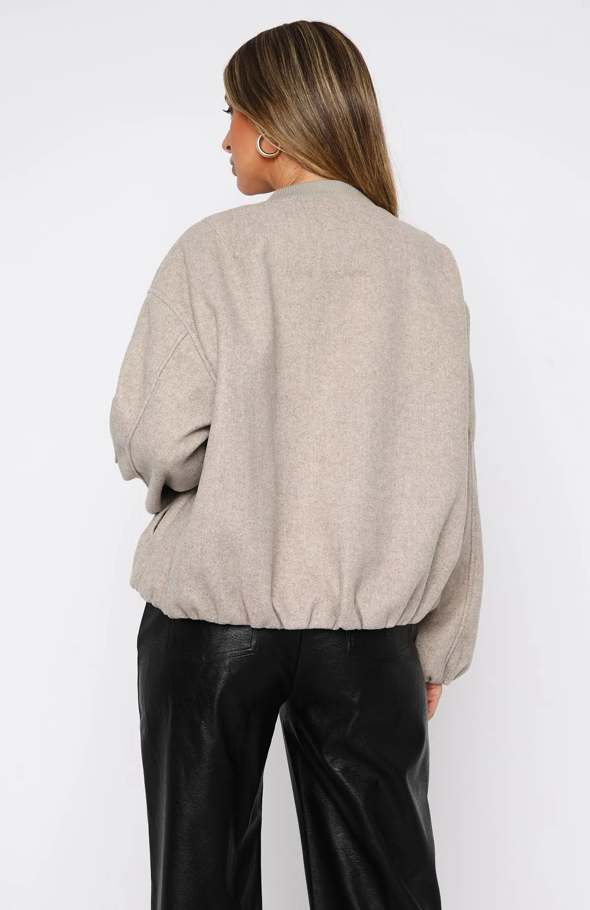 Rainy Day's Bomber Jacket Taupe sold by White Fox Boutique product image thumbnail 4