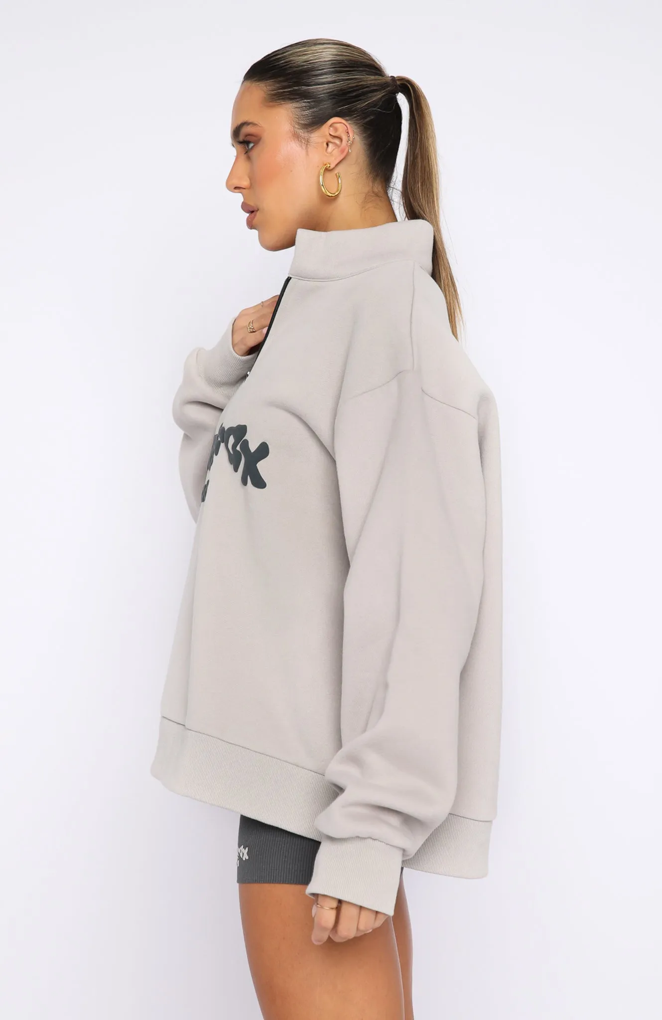 Project 5 Zip Front Sweater Lunar sold by White Fox Boutique product image thumbnail 3