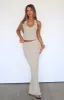 Magic Memory Knit Maxi Skirt Champagne sold by White Fox Boutique