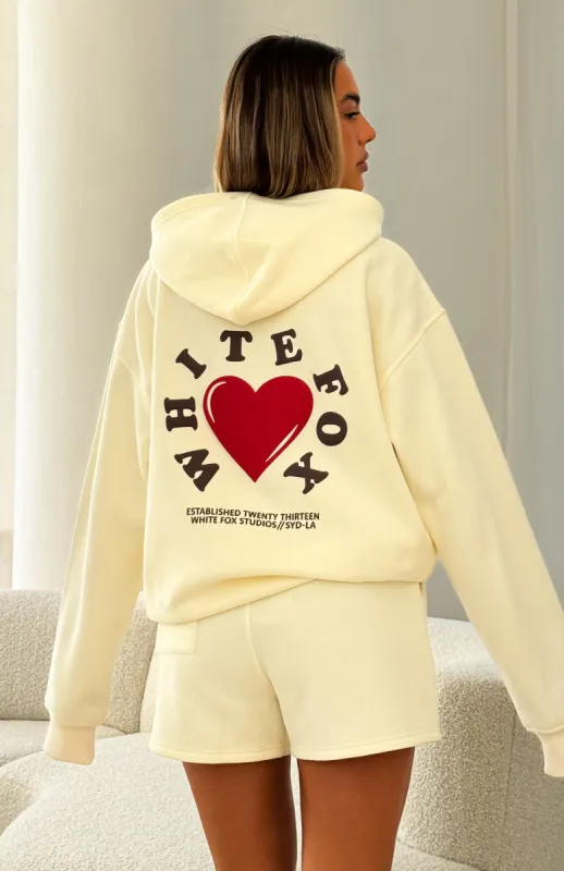 We Don't Talk Anymore Oversized Hoodie Cream sold by White Fox Boutique