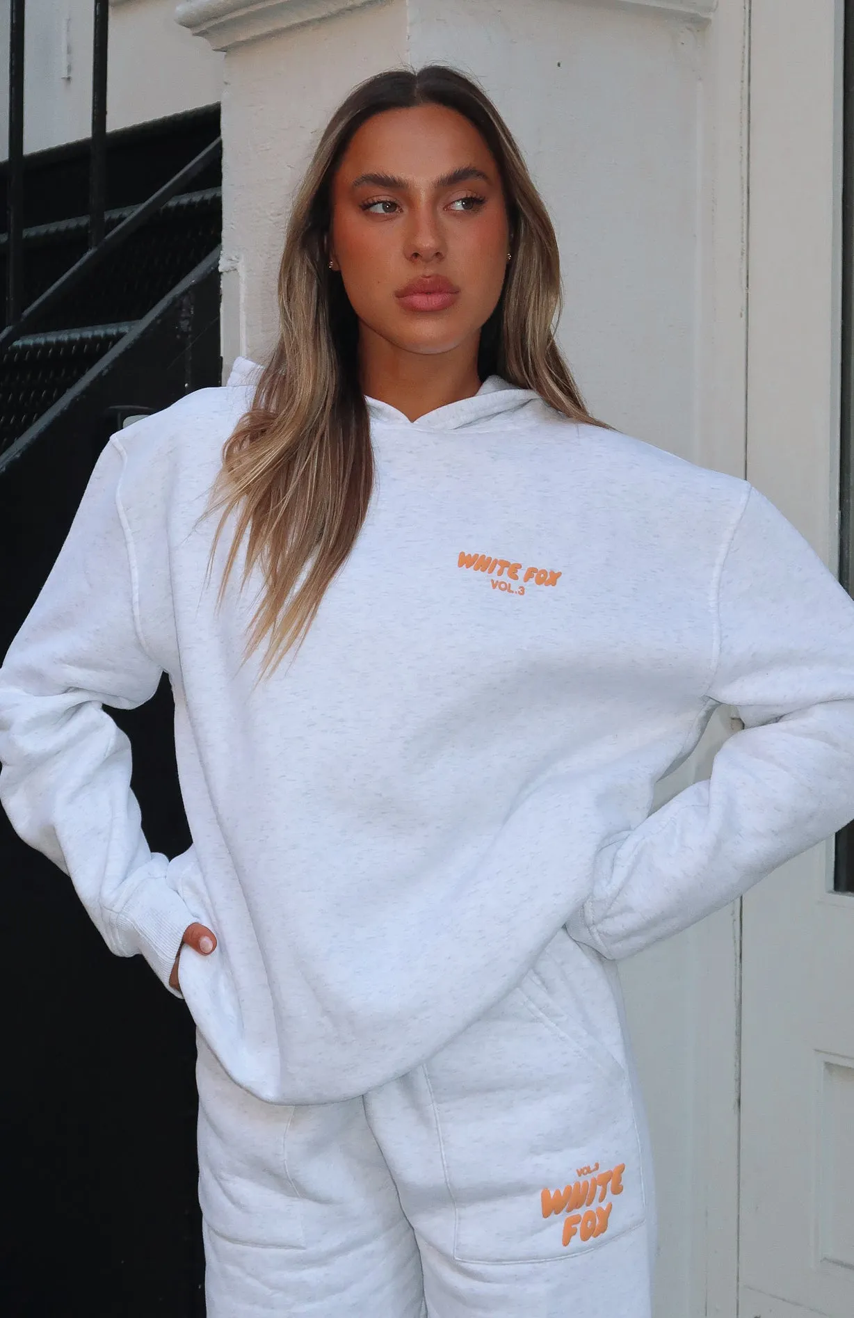 Offstage Hoodie Peach Fizz sold by White Fox Boutique product image thumbnail 5