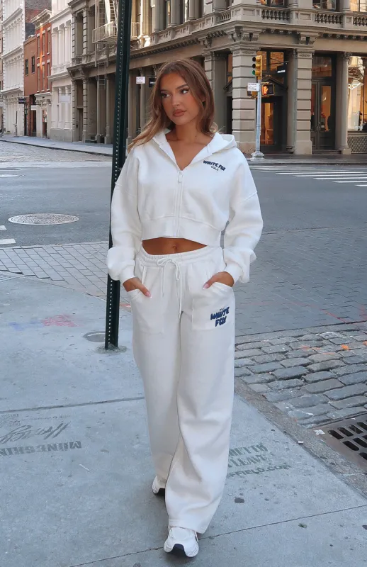 Offstage Wide Leg Sweatpants Mineral Grey sold by White Fox Boutique