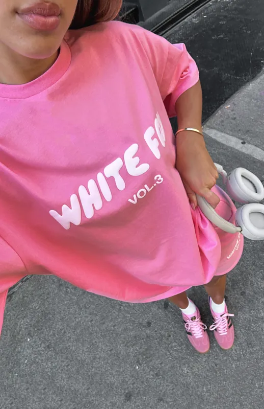 Offstage Oversized Tee Bubblegum sold by White Fox Boutique