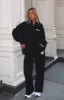 Offstage Wide Leg Sweatpants Monochrome sold by White Fox Boutique