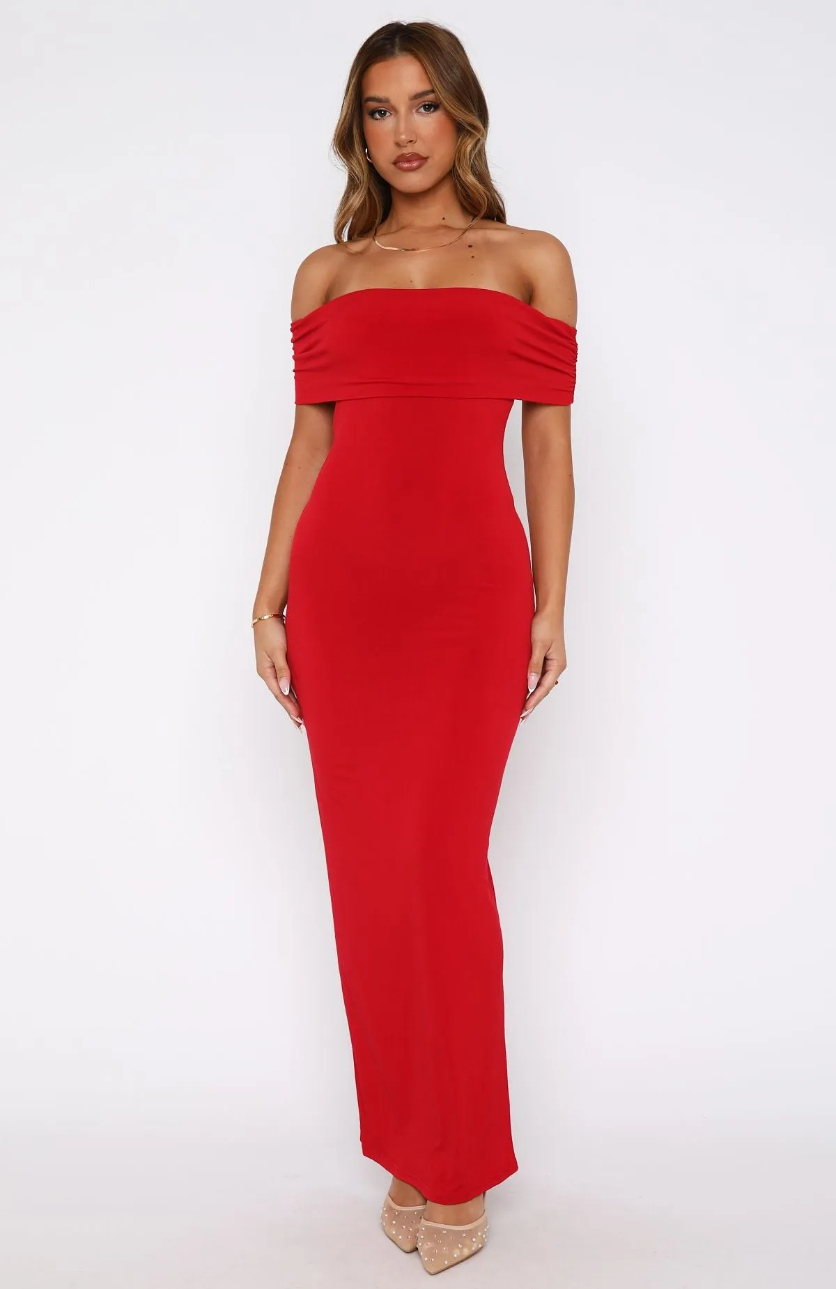 Truth Over Lies Maxi Dress Cherry sold by White Fox Boutique product image thumbnail 2