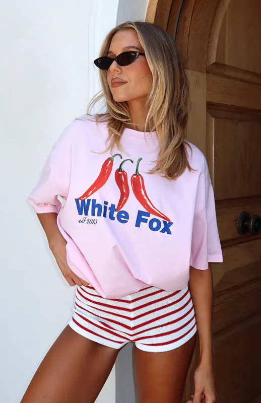 In The Hot Seat Oversized Tee Posy sold by White Fox Boutique