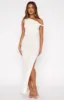 Little Bit Dramatic Maxi Dress White sold by White Fox Boutique