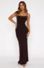Wishing On Stars Maxi Dress Dark Chocolate sold by White Fox Boutique