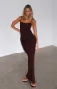Wishing On Stars Maxi Dress Dark Chocolate sold by White Fox Boutique