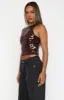 Easy Darling Sequin Top Chocolate sold by White Fox Boutique