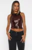 Easy Darling Sequin Top Chocolate sold by White Fox Boutique
