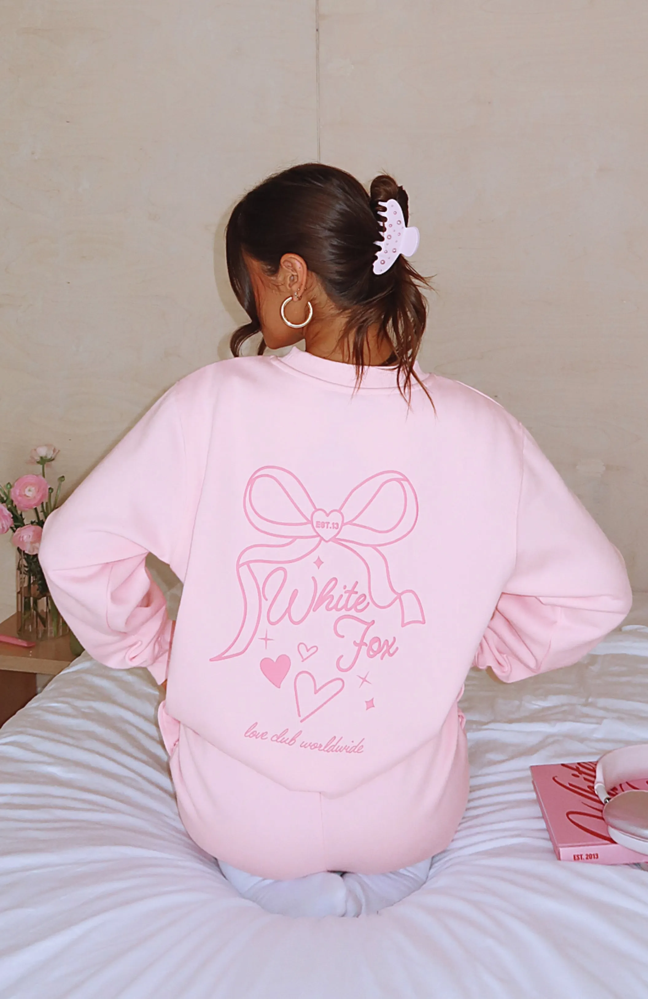 Love You Forever Oversized Sweater Pink sold by White Fox Boutique