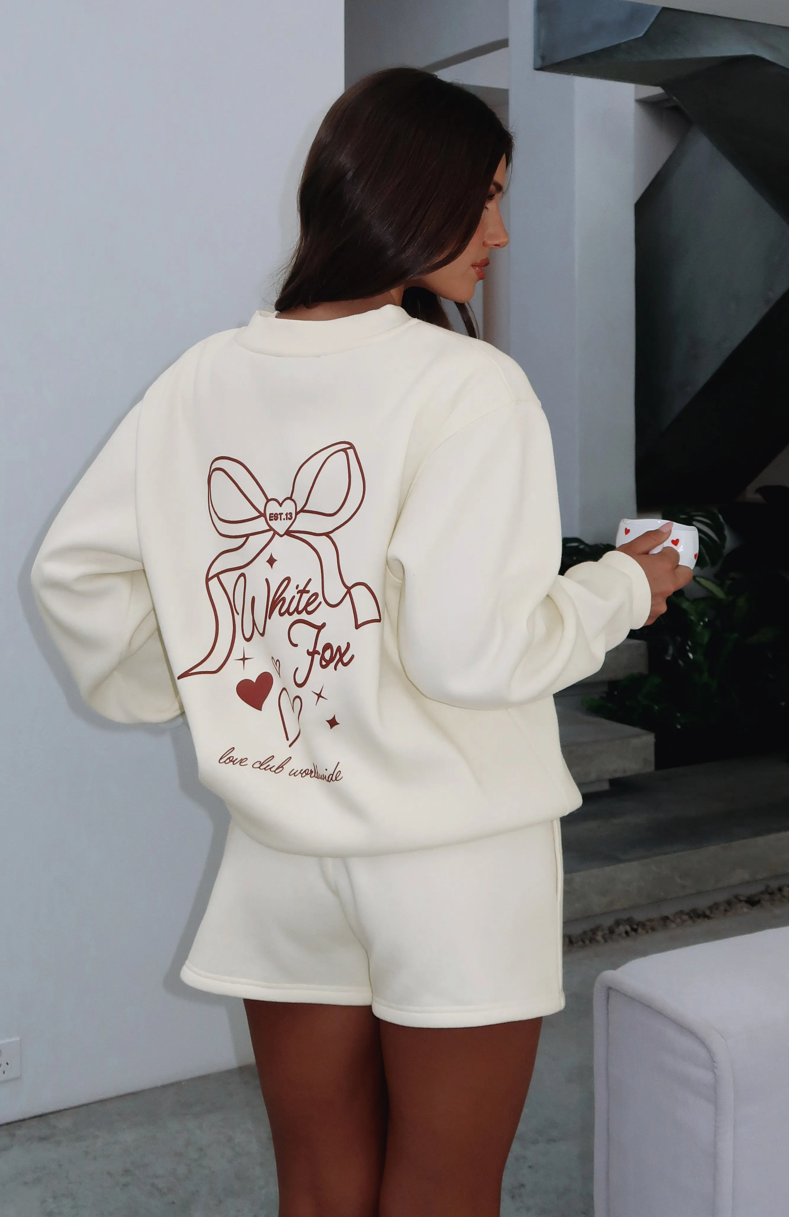 Love You Forever Oversized Sweater Cream sold by White Fox Boutique