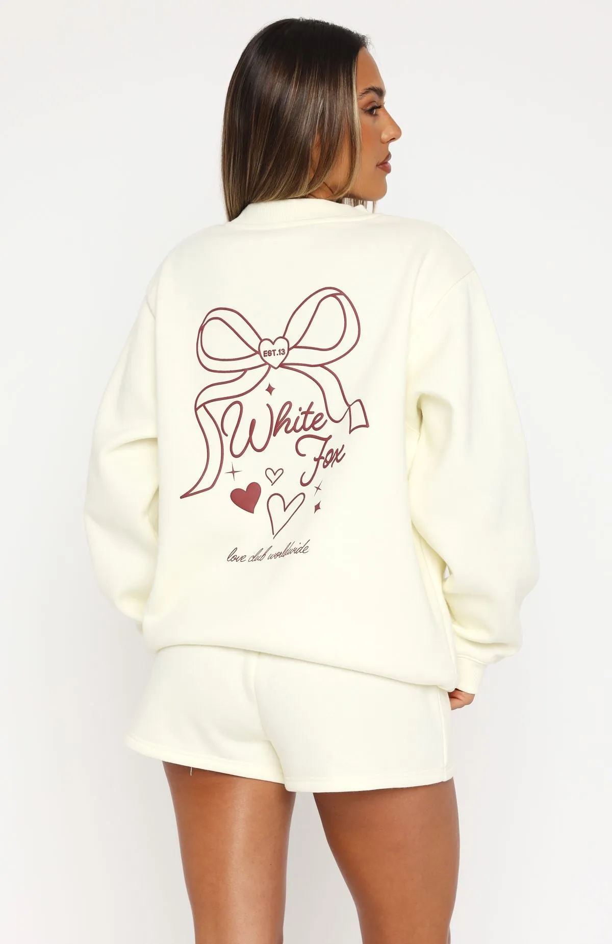 Love You Forever Oversized Sweater Cream sold by White Fox Boutique product image thumbnail 4