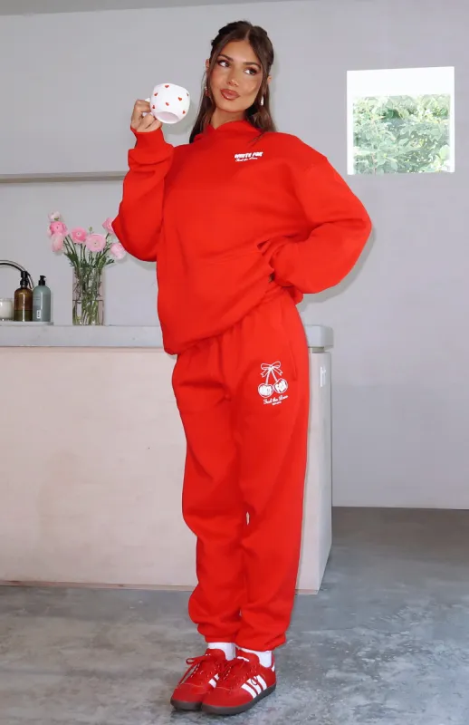 Love Of My Life Sweatpants Red sold by White Fox Boutique